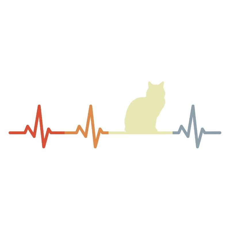 Gradient de battement de cœur de chat