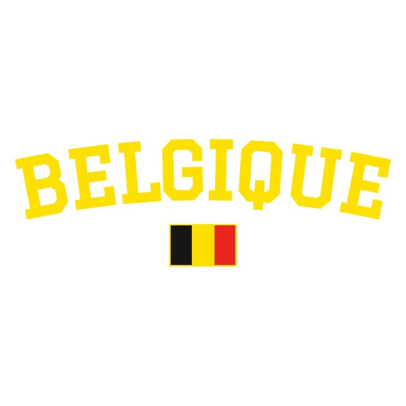 Drapeau belge design jaune