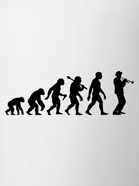 Trompeter Evolution Jazzmusiker Mit Trompete