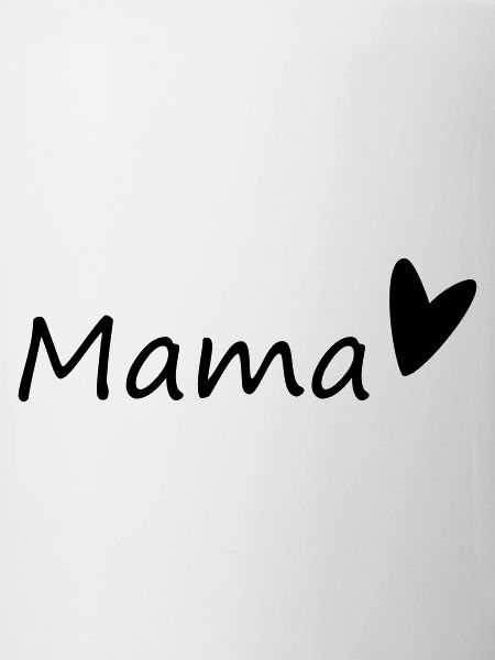 Mama-Schriftzug mit Herz