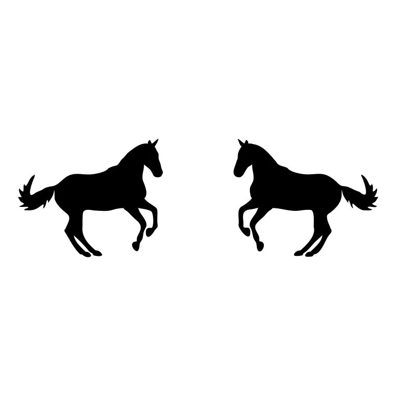 two horses