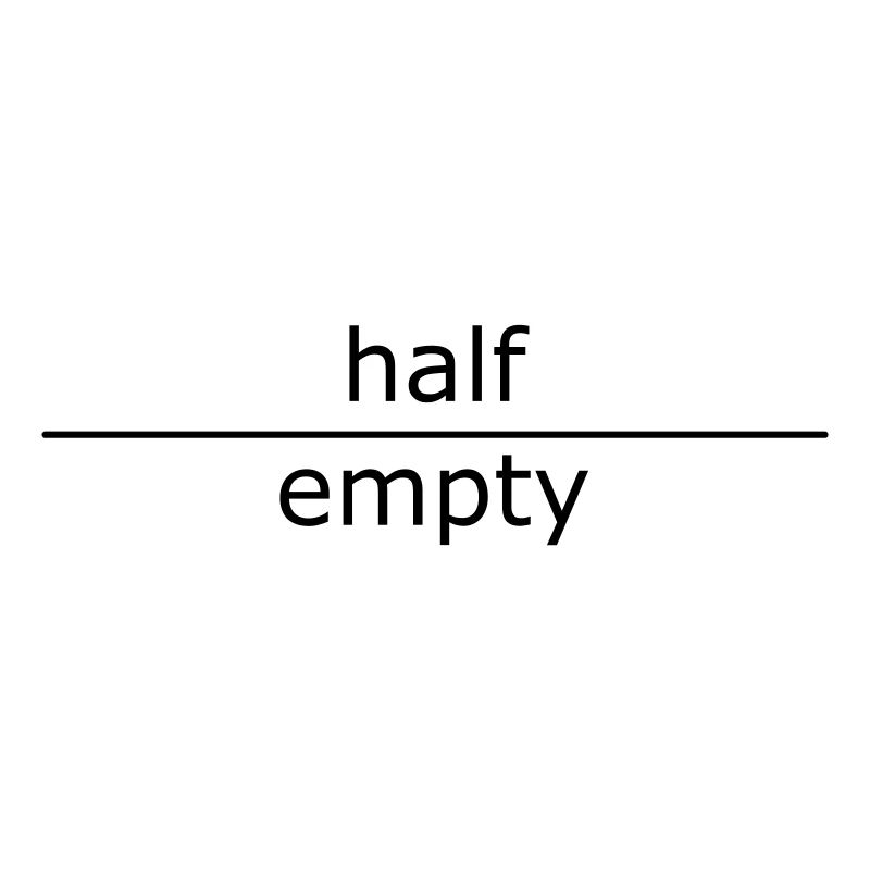 half empty (tasses & sacs)