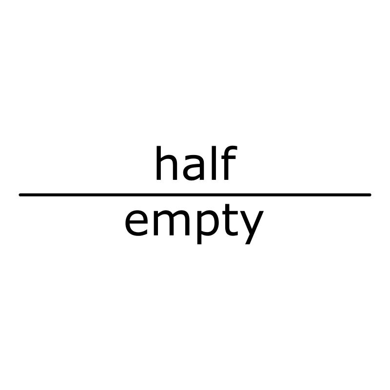 half empty (tasses & sacs)