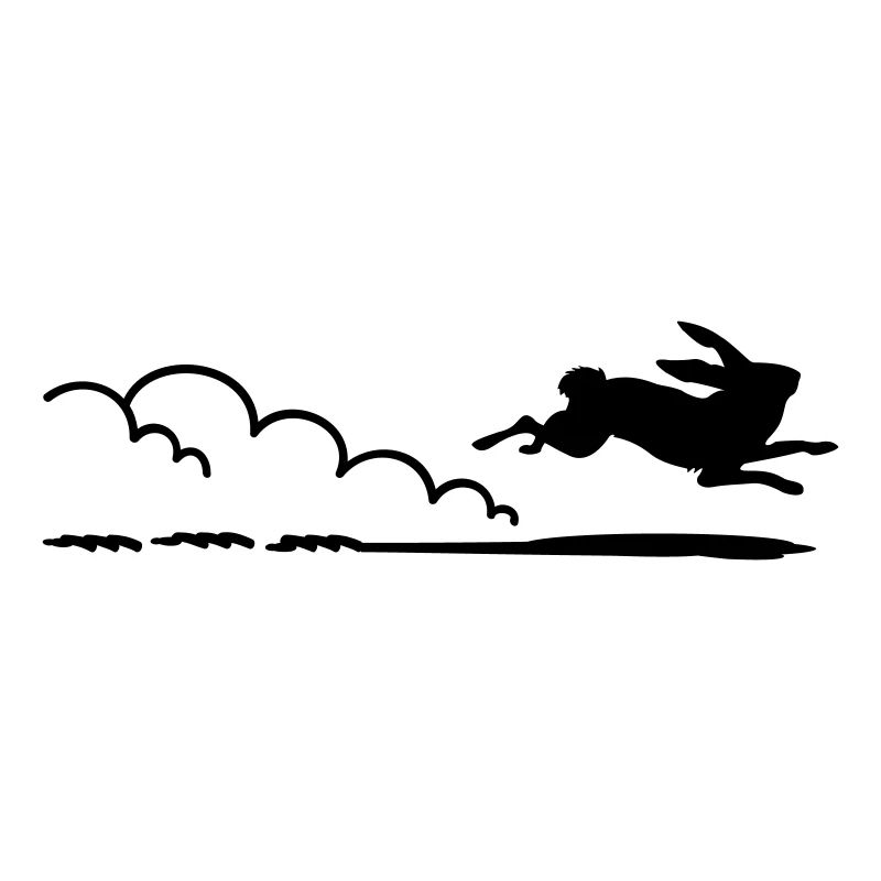 flottes Häschen / running rabbit (1c)