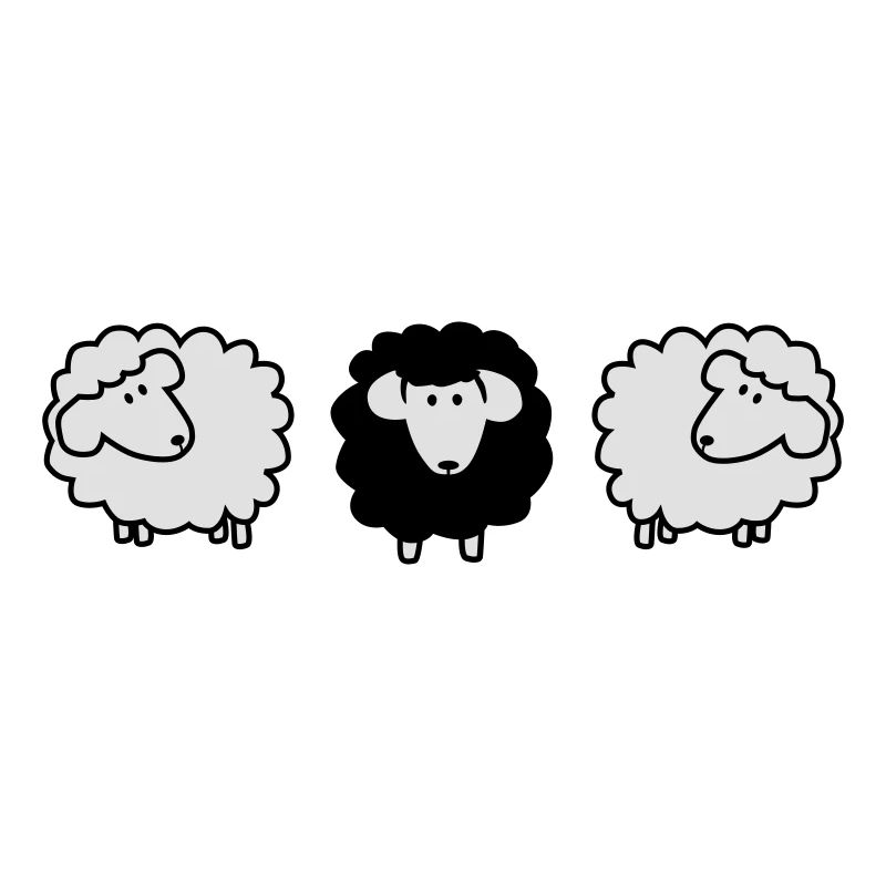 scharzes moutons