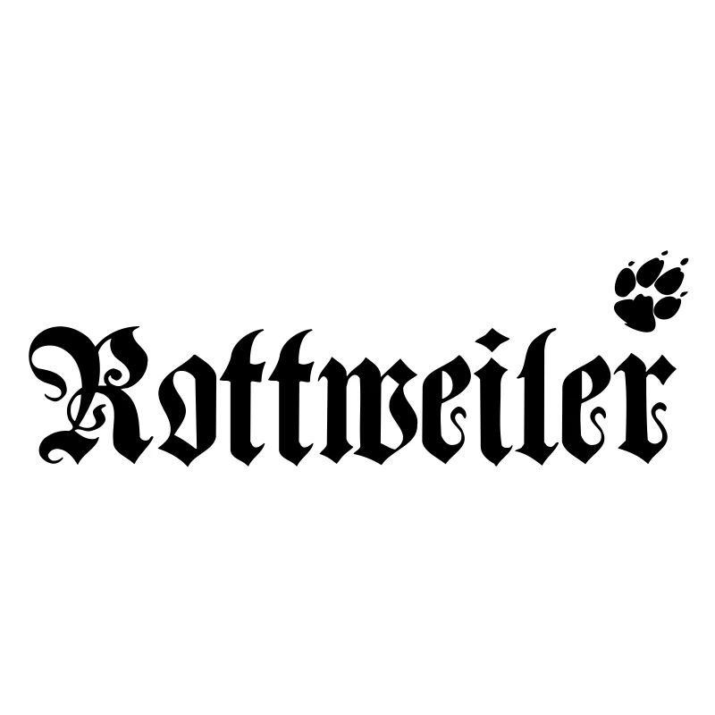 rottweiler logo mit pfote