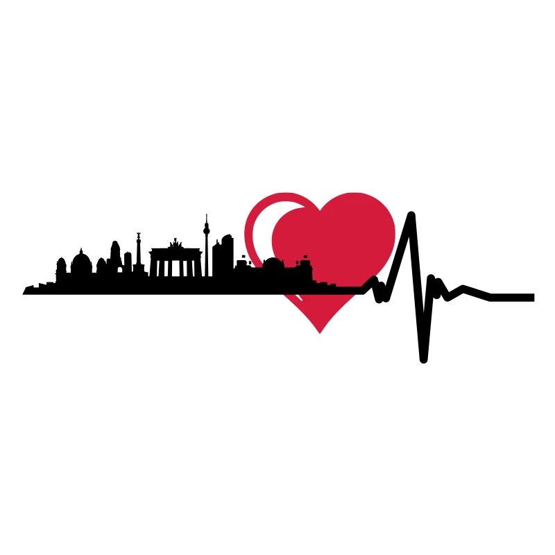 Berlin skyline central cardiac pulse