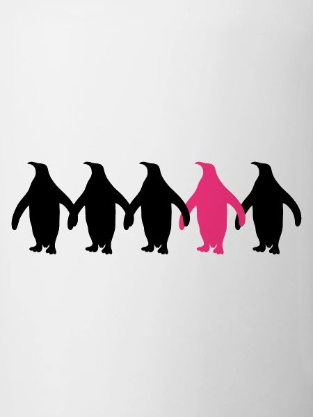 Be different penguins pattern fun