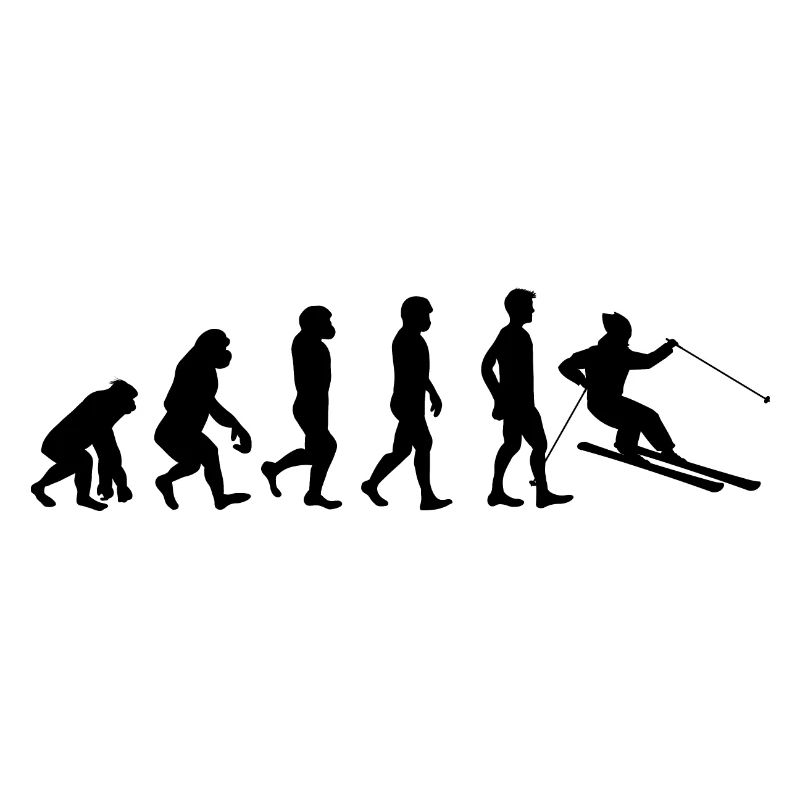 Skifahrer evolution