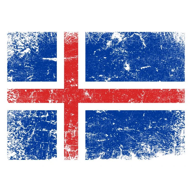 Islande Drapeau Iceland Islands