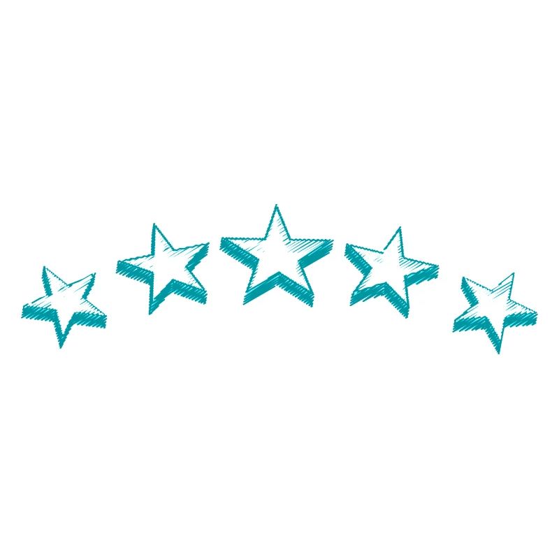 Étoiles turquoise