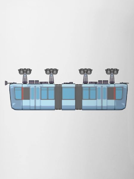 Schwebebahn kurz pixelart