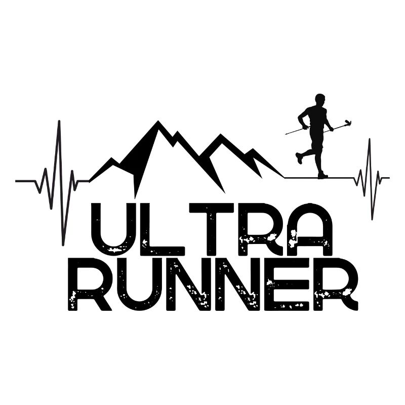 Ultra Runner mountains & heartbeat