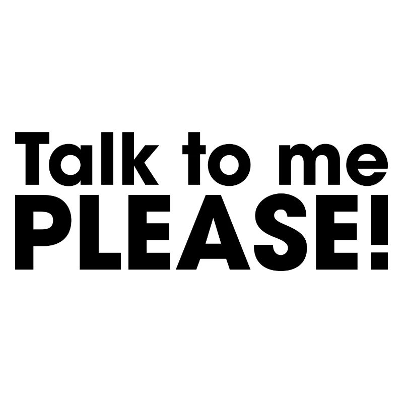 Talk to me PLEASE! Lettering Design