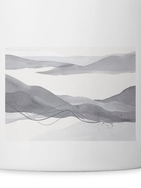 Warm Grey Abstract Landscape