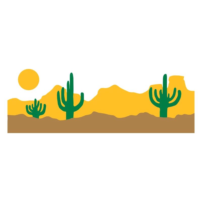Paysage Desert Silhouette Skyline