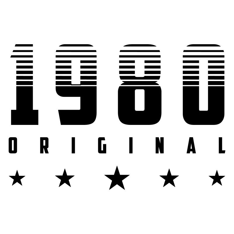 Original 1980 Année de naissance | Couleur modifiable
