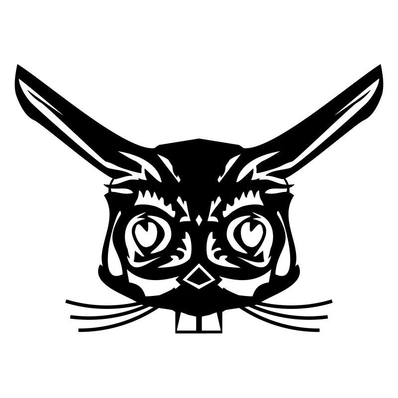 rabbit abstrakt face