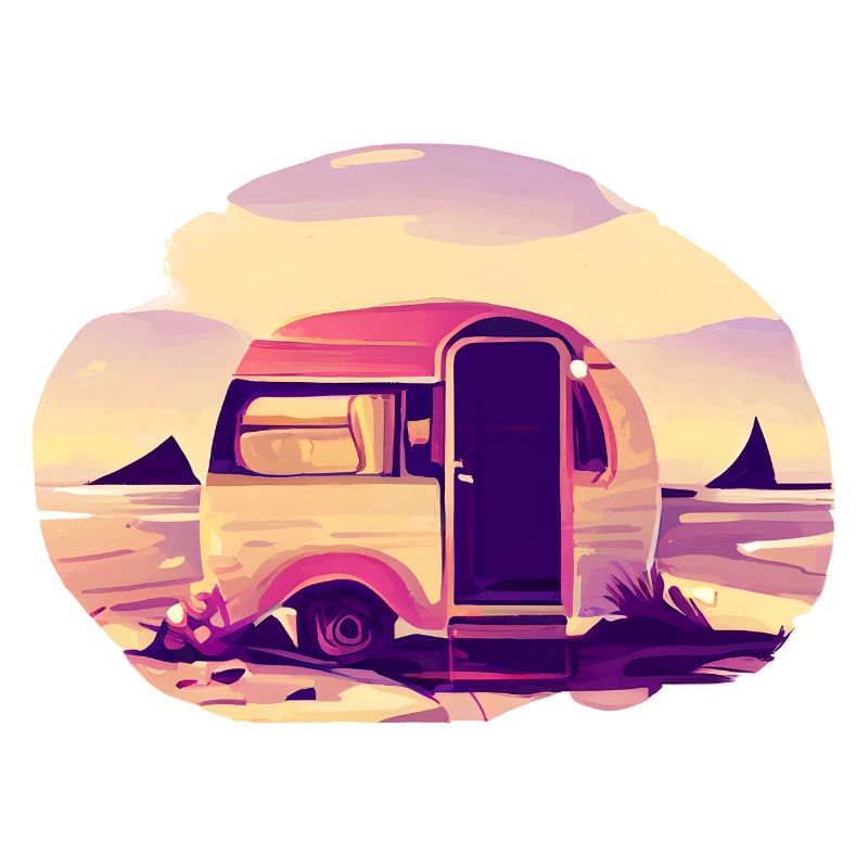 Wohnwagen Geschenk Camp Camping Zelten Wohnmobil