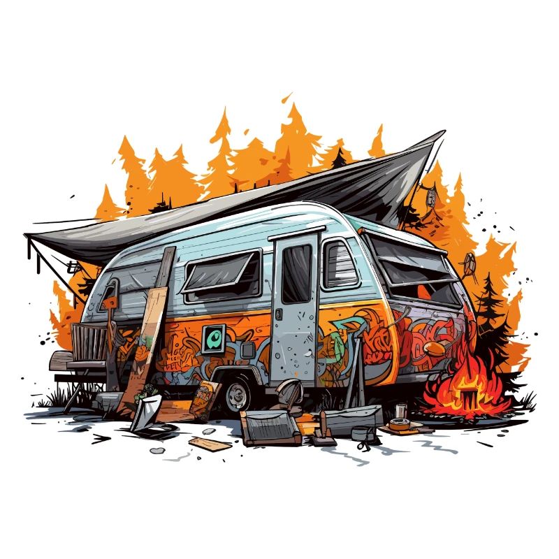 Soirée au coin du feu. Vacances rétro.