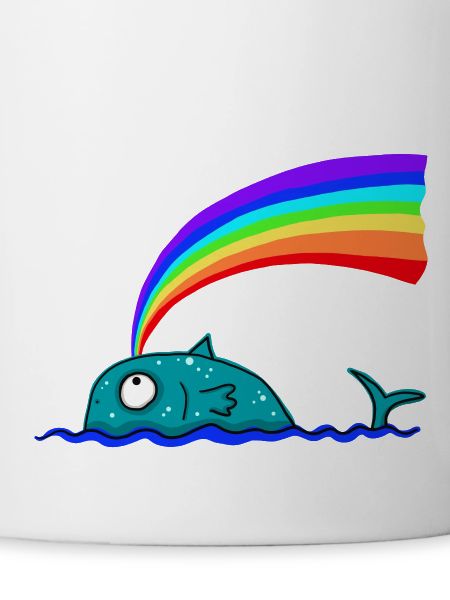 Regenbogen Wal