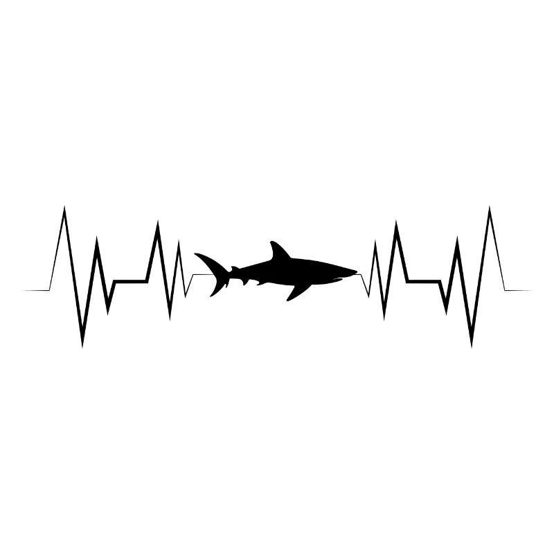 Silhouette de requin Heartbeat
