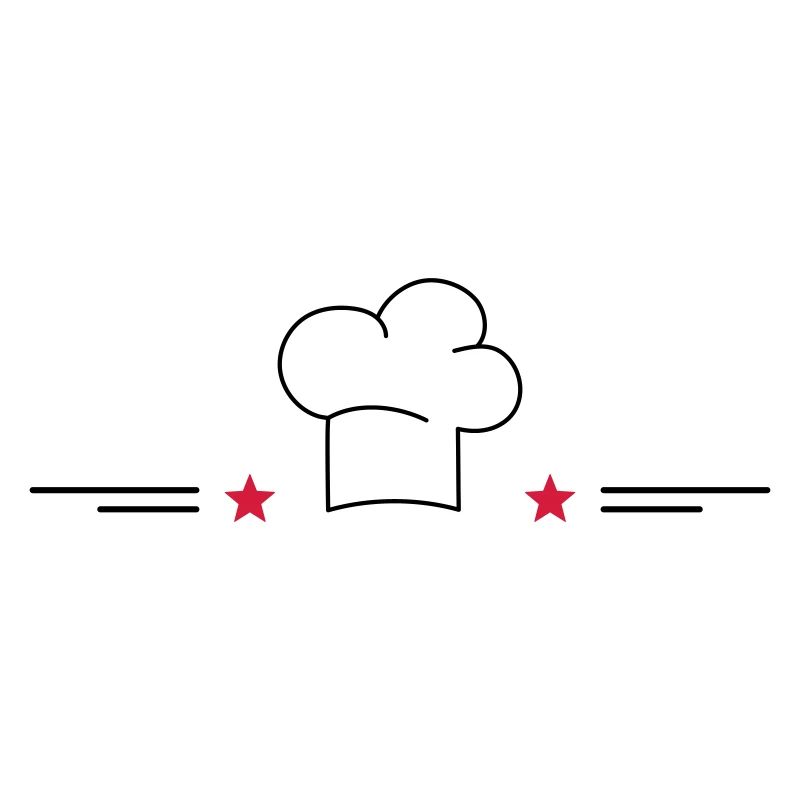 Toque de chef avec étoiles