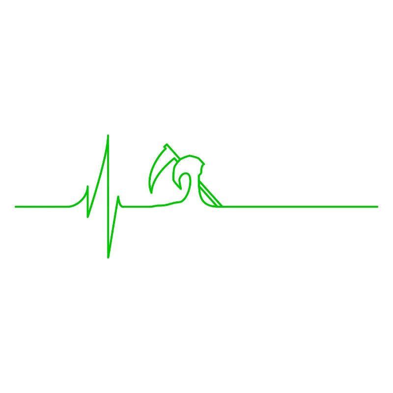 Electrocardiogram - Death - Green