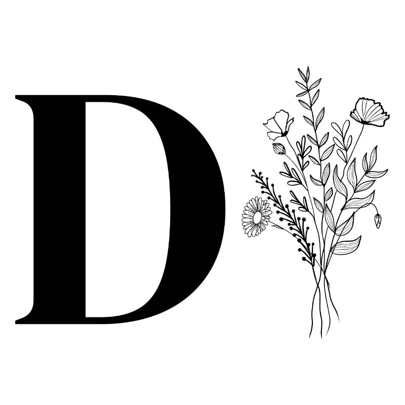 Minimalistisches Blumenmuster