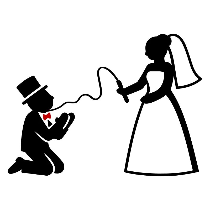 Brautpaar Ehe Paar Peitsche Hochzeit