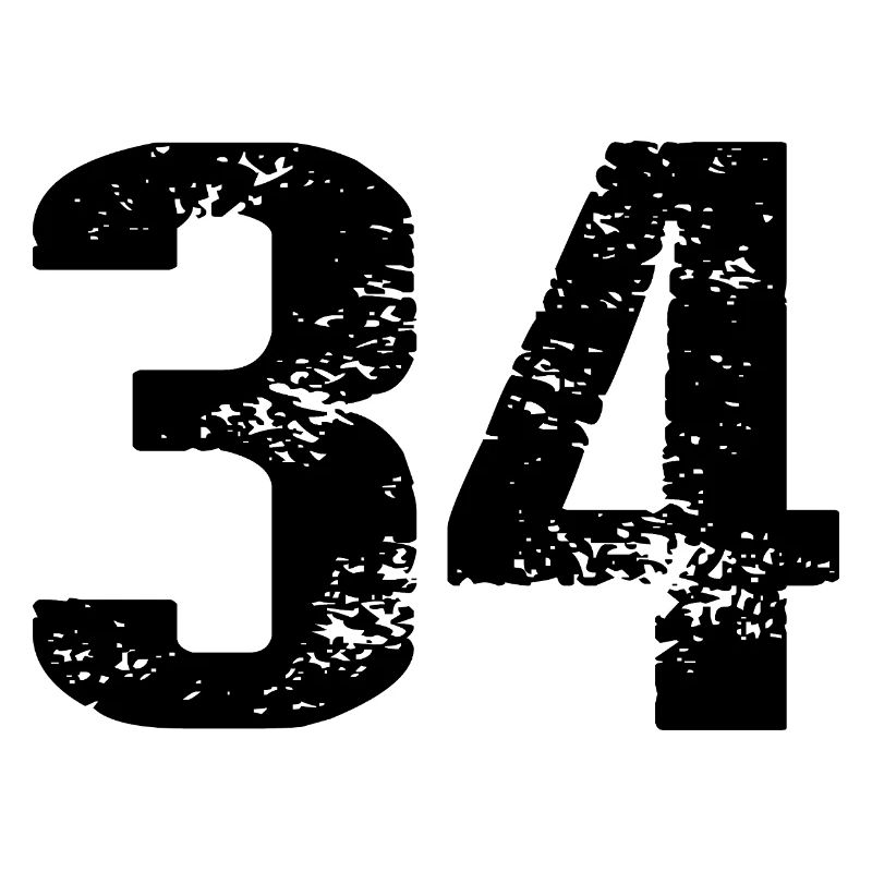 Maillot à 34 numéros