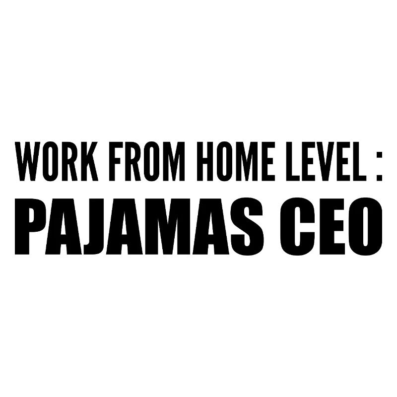 Work from home level : pajamas ceo