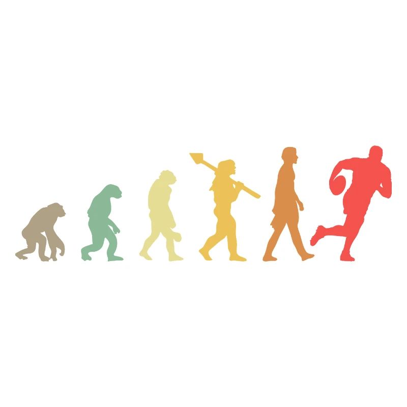 Evolution Rugby Spieler Rugby Entwicklung Retro
