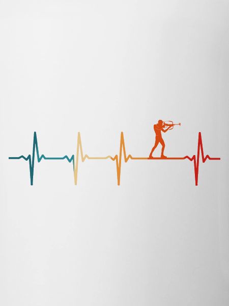 Biathlon heartbeat biathlete ski