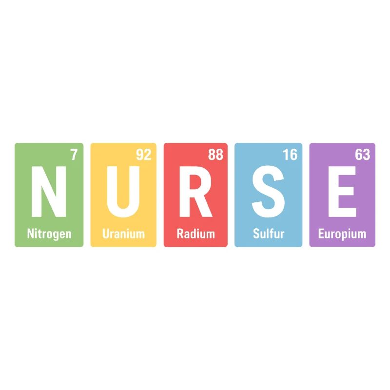 Nurse Blockdesign Elementfarben