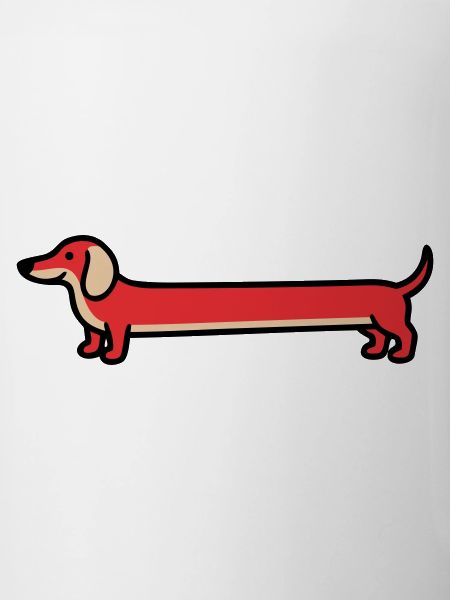 Dachshund Dachshund Dog Flat Design