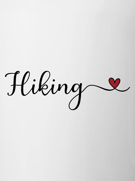 Hiking Heart Typography