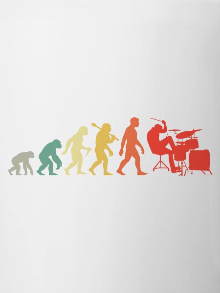 Retro Schlagzeuger Evolution Schlagzeug für Männer