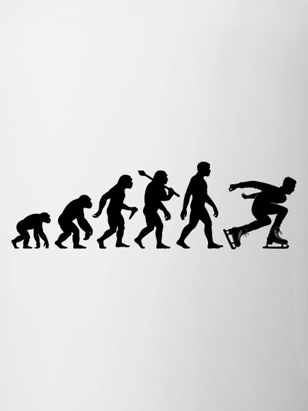 Eisschnellauf Evolution Eisschnellläufer in Action