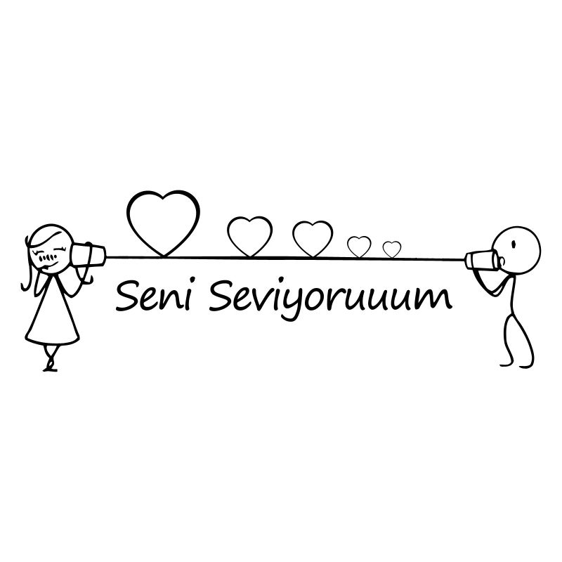 Seni Seviyorum Askim Kalp Herz