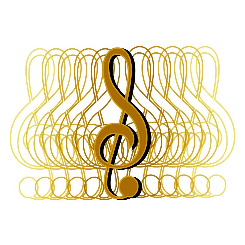 Clef cool gradient, fade, gradient