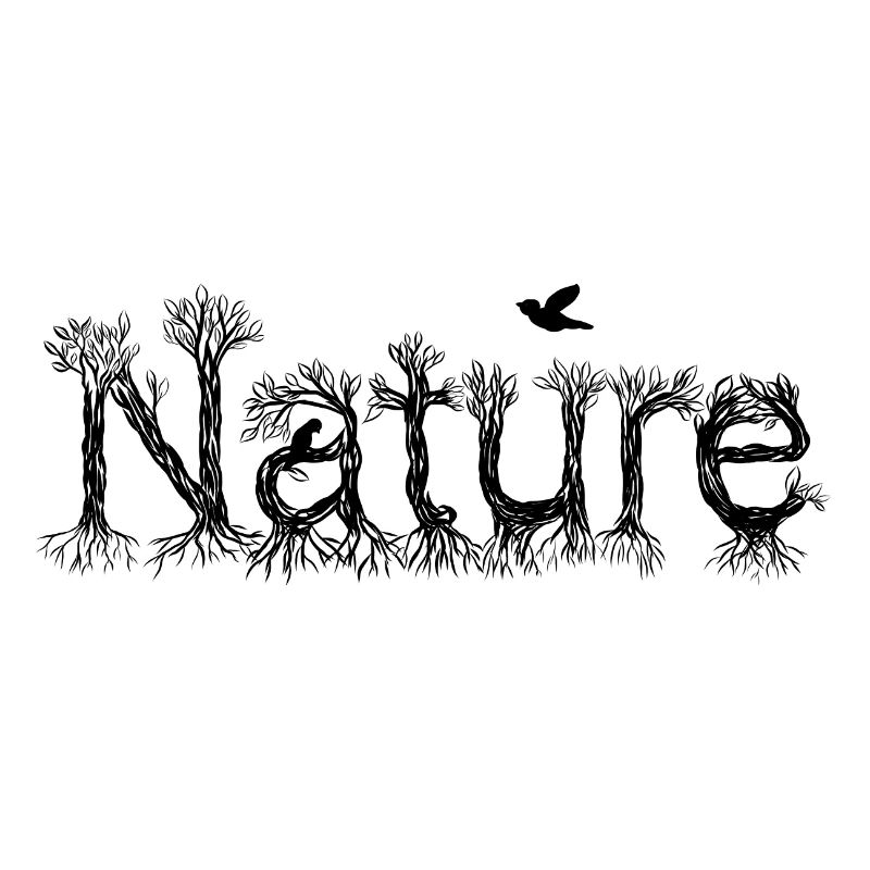 Tree group "Nature" in black