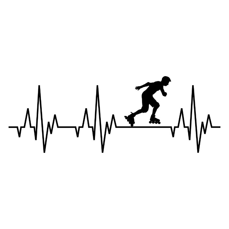 Heartbeat ECG Inline Skater Rollerblades