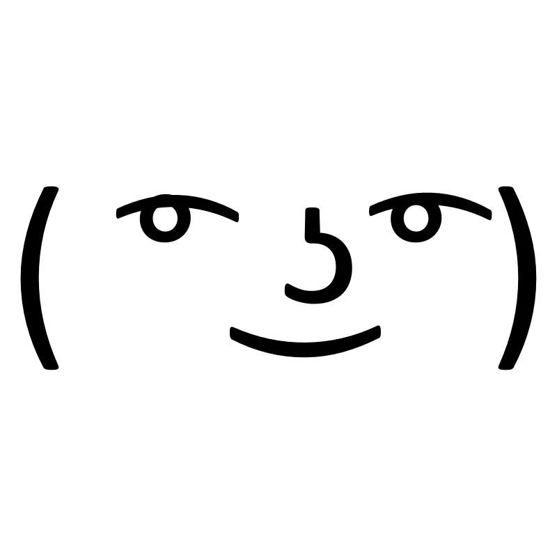 Le Lenny Face or Le Face Face hipster meme