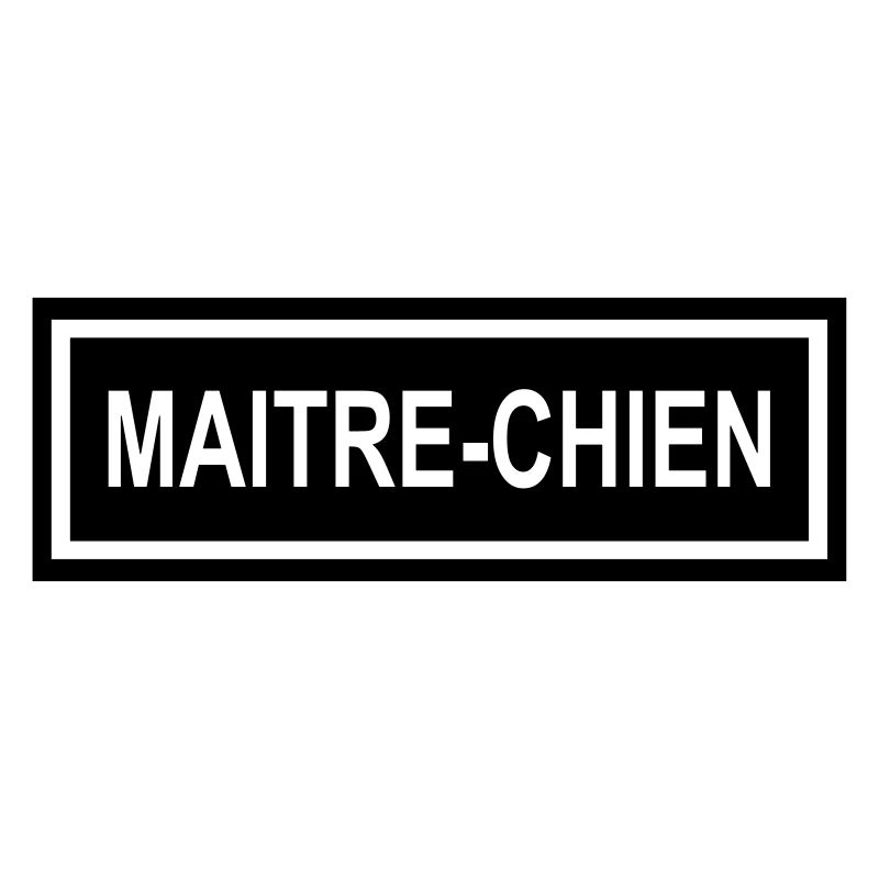 Ecusson Maitre-Chien horiz