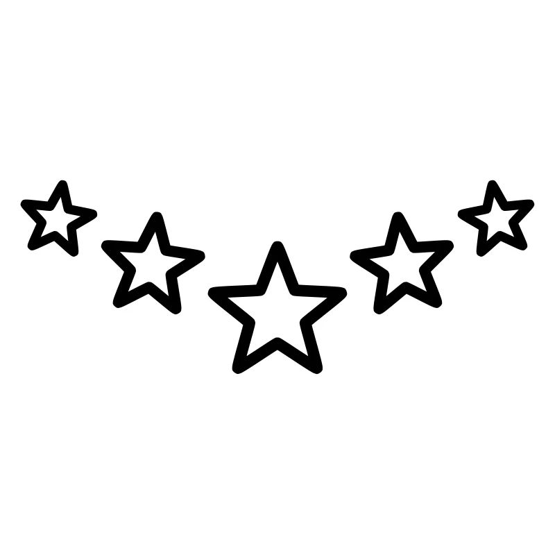 Star Decoration Series Line Sharp Star Outer Line
