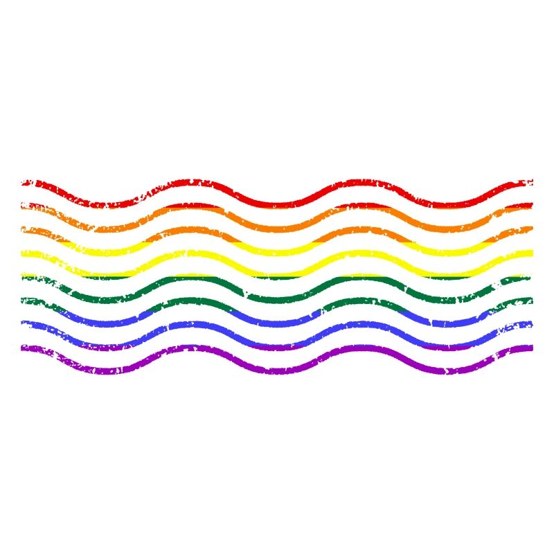Regenbogenfarben Wellen LGBTQ