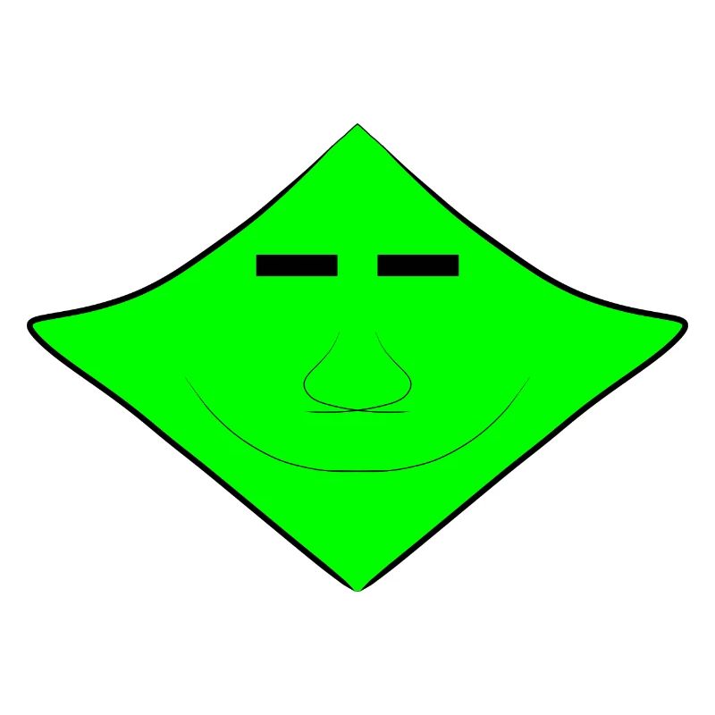 Visage extraterrestre mignon