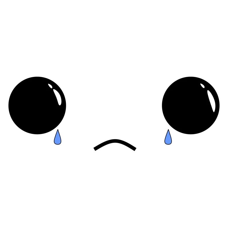 Cute sad face