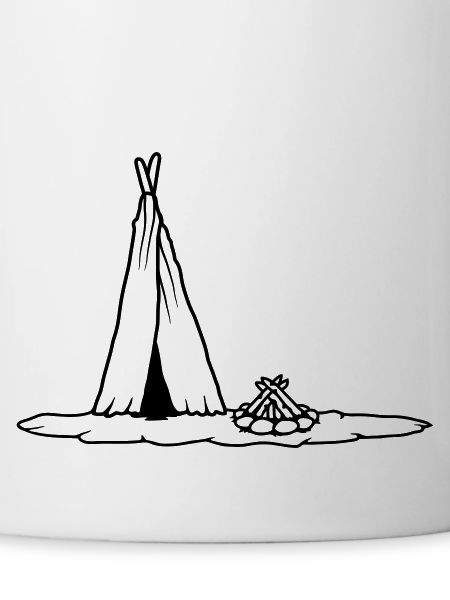 Campground Campfire primitive tent